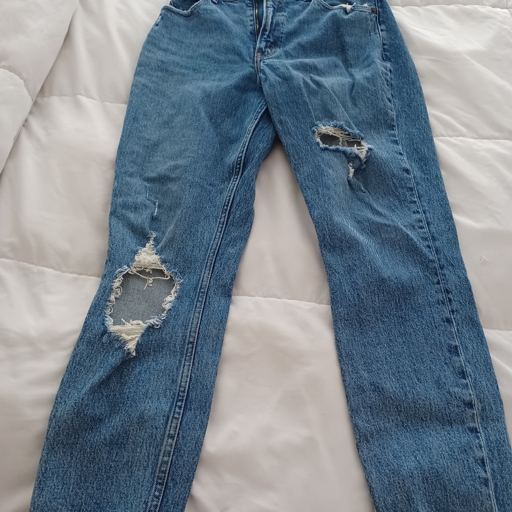 Abercrombie & Fitch Curve Love High Rise Mom Jeans size 4 (27 waist) Regular